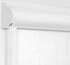 Рулонные кассетные шторы УНИ - Дриада белый