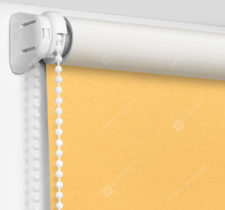 Рулонные кассетные шторы УНИ - Карина блэкаут светло-желтый