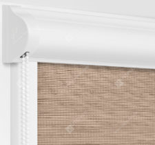 Рулонные кассетные шторы УНИ - Корсо блэкаут коричневый