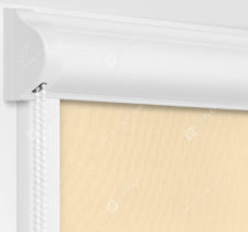 Рулонные кассетные шторы УНИ - Мадагаскар светло-желтый